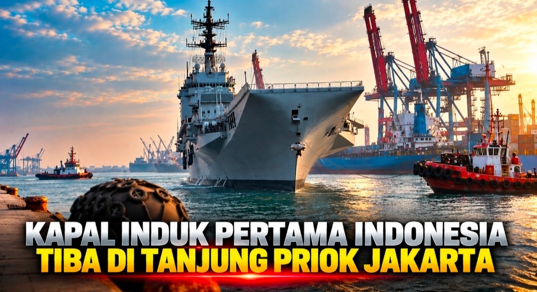 Giuseppe Garibaldi Tiba di Tanjung Priok, Kapal Induk Hibah Italia untuk Indonesia