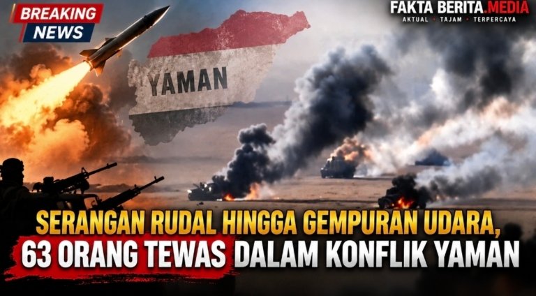 Pertempuran Houthi dan Pasukan Pemerintah Yaman Kembali Memanas, 63 Orang Tewas